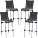 Ver imagem 1 de Kit 4 Banquetas em Alumínio e Fibra Sintética Haiti para Cozinha, Edícula Trama