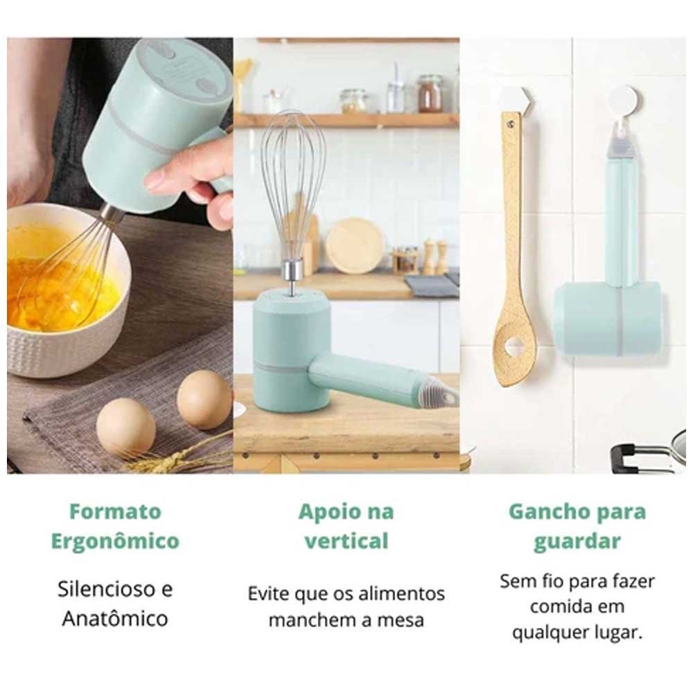 MIXER PROCESSADOR E BATEDEIRA 3 EM 1 PORTÁTIL - 7