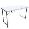 Mesa de Camping Dobrável Branca 4 Lugares Portátil Maleta - 4