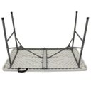 Ver imagem 6 de Mesa de Camping Dobrável Branca 4 Lugares Portátil Maleta