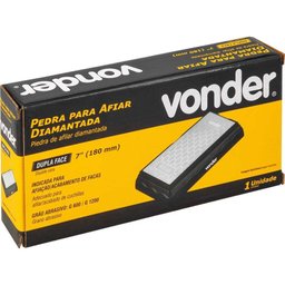 Pedra para Afiar Diamantada Base de 7" Dupla Face G600/1200 Vonder - 3