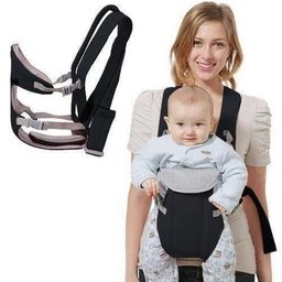 Canguru Bebê de Algodão Preto Importway - 1