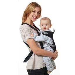 Canguru Bebê de Algodão Preto Importway - 3