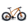 Bicicleta Fat Bike Aro 24 Pneus 4.0 Freios a Disco - Laranja - 1
