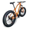 Bicicleta Fat Bike Aro 24 Pneus 4.0 Freios a Disco - Laranja - 3