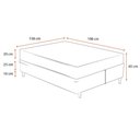 Ver imagem 2 de Cama Box Queen + Colchão de Molas Ensacadas Ortobom Airtech Springpocket 158cm