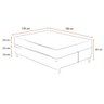 Cama Box Queen + Colchão de Molas Ensacadas Ortobom Airtech Springpocket 158cm - 2
