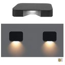 Ver imagem 4 de Balizador Mini Sobrepor Led 1,5w Ip65 Corredor 50x70mm Opus - Preto