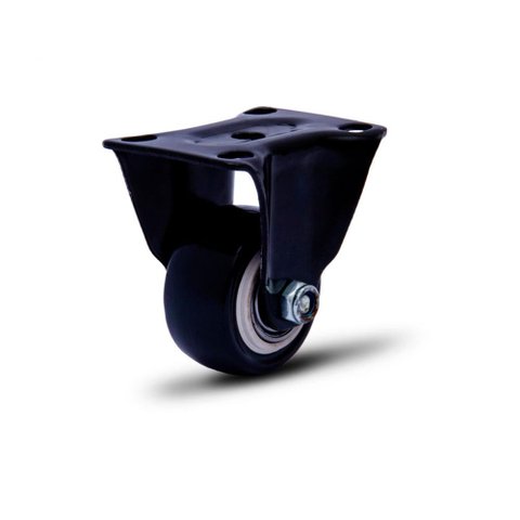 Rodizio Preto 1.5/8'' C/ Placa Fixo Capacidade até 30kg Linha Back - Colson