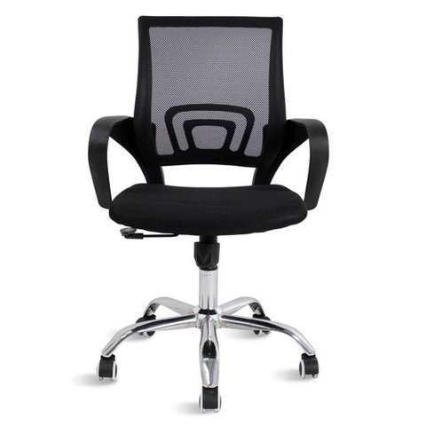 Kit 2 Cadeiras de Escritório Mesh New Java Secretária Ergonômica Sala de Reunião