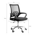 Ver imagem 3 de Kit 2 Cadeiras de Escritório Mesh New Java Secretária Ergonômica Sala de Reunião