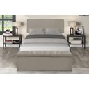Ver imagem 2 de Kit Cabeceira e Calçadeira Vitoria 100 cm Suede Bege