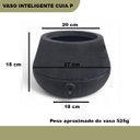 Ver imagem 4 de Vaso de Planta Inteligente Autoirrigável Cuia P Basalto