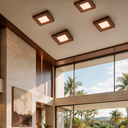 Ver imagem 4 de Plafon Sobrepor Luminária Madeira 25 x 25 com LED DE18W Acrillux 90018