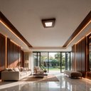 Ver imagem 3 de Plafon Sobrepor Luminária Madeira 25 x 25 com LED DE18W Acrillux 90018