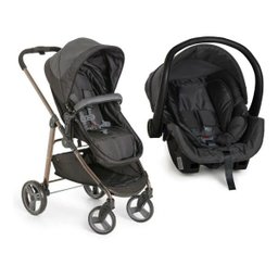 Kit Carrinho De Bebê Olympus Galzerano + Bebê Conforto - Preto - 1