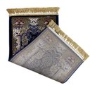 Ver imagem 2 de Tapete Persa Royal Azul Marinho 50x85cm Fio Acetinado - Decoração para Quarto e Sala
