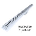 Ver imagem 5 de Ralo Linear Banheiro Seca Box 5x100 Inox Tradicional Espelhado Coletor Branco com Sifão Tela (5cm X