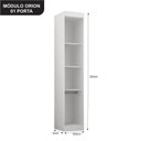 Ver imagem 3 de Guarda Roupa Modulado 1 Porta 100% MDF Orion
