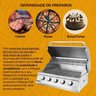 Churrasqueira à Gás Embutir Mikazza G2 Pro 5(Gás GLP ou Botijão) - 7