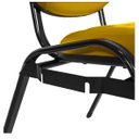 Ver imagem 4 de Cadeira Empilhável para Igrejas Evangélicas Linha Holy Amarelo