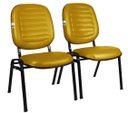 Ver imagem 6 de Cadeira Empilhável para Igrejas Evangélicas Linha Holy Amarelo