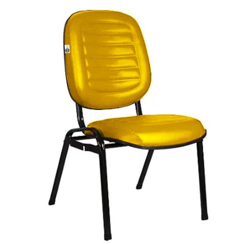 Cadeira Empilhável para Igrejas Evangélicas Linha Holy Amarelo
