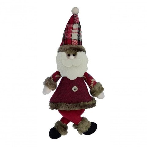 Kit 2 Boneco Pendente Papai Noel Árvore Natal Tecido de 30cm