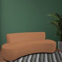 Ver imagem 2 de Sofá Orgânico 4 Lugares 230cm Mônaco Bouclé Terracota - Nexta Casa