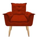 Ver imagem 3 de Poltrona Opala Larissa para Amamentação Decorativa Tecido Suede Para, Quarto,sala de Estar, Recepção