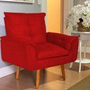 Ver imagem 1 de Poltrona Opala Larissa para Amamentação Decorativa Tecido Suede Para, Quarto,sala de Estar, Recepção