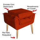 Ver imagem 7 de Poltrona Opala Larissa para Amamentação Decorativa Tecido Suede Para, Quarto,sala de Estar, Recepção