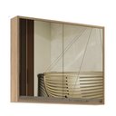Ver imagem 3 de Armário Espelheira de Banheiro 80cm 02 Portas Ref 821 Cewal - Itapuã/thassos