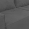 Sofá 1,80 Moderno 2 Lugares Confortável Onix Cor:cinza - 4