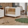 Quarto Infantil Ropeiro Casinha E Berço Mimo Branco/Nature - 1
