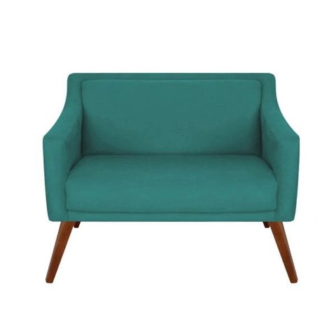 Namoradeira Gabriela Suede Azul Turquesa - Dominic Decor