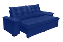 Ver imagem 2 de Sofá Retrátil e Reclinável Aspen 2.60m Super Pillow - Azul