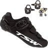 Sapatilha Speed Ciclismo Tsw Rocket Preta + Pedal Shimano R550 - PRETO - 39 BR / 41 EUR - 1