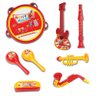 Kit Fanfarra Minha Primeira Banda Instrumentos Musicais 8 Peças Fenix - 1