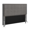 Ver imagem 1 de Cabeceira Onix Para Cama Box Queen 160 cm Suede - D’Rossi - Grafite