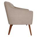 Ver imagem 3 de Poltrona Decorativa Gabriela Suede Bege Rosado - Dominic Decor