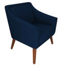 Ver imagem 2 de Poltrona Decorativa Gabriela Suede Azul Marinho - Dominic Decor