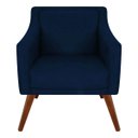 Ver imagem 1 de Poltrona Decorativa Gabriela Suede Azul Marinho - Dominic Decor