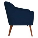 Ver imagem 3 de Poltrona Decorativa Gabriela Suede Azul Marinho - Dominic Decor