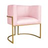 Kit Divã Luna 140cm Lado Direito e 02 Poltronas Base de Ferro Dourado Suede Amarena Móveis Rosa Bebê - 9