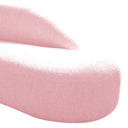 Kit Divã Luna 140cm Lado Direito e 02 Poltronas Base de Ferro Dourado Suede Amarena Móveis Rosa Bebê - 14