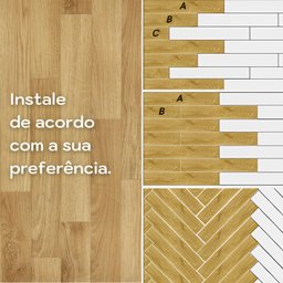 Piso Vinílico Auto Adesivo Régua Madeira Manta Caixa 5m² Brinovar - 6