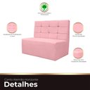 Ver imagem 2 de Canto Alemão Confortável para Apartamento Cozinha e Restaurantes Veludo Cor Rosa Bebe