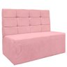 Canto Alemão Confortável para Apartamento Cozinha e Restaurantes Veludo Cor Rosa Bebe - 6