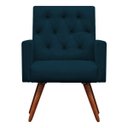 Ver imagem 3 de Kit 2 Poltronas Decorativa Nina Capitonê Suede Azul Royal - Dominic Decor